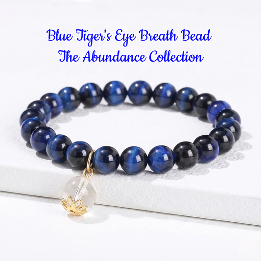 Blue Tiger's Eye Breath Bead | The Abundance Collection