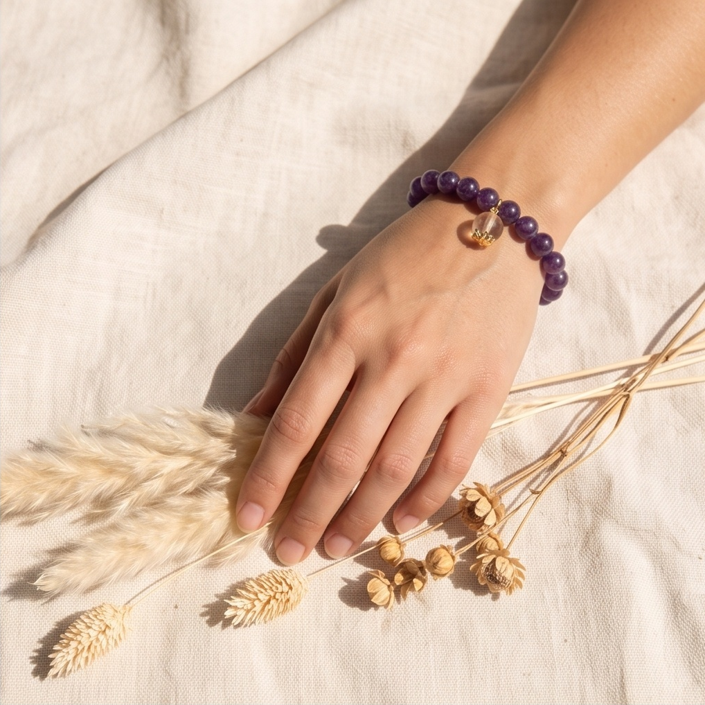 Deep Amethyst Breath Bead | The Inner Peace Collection