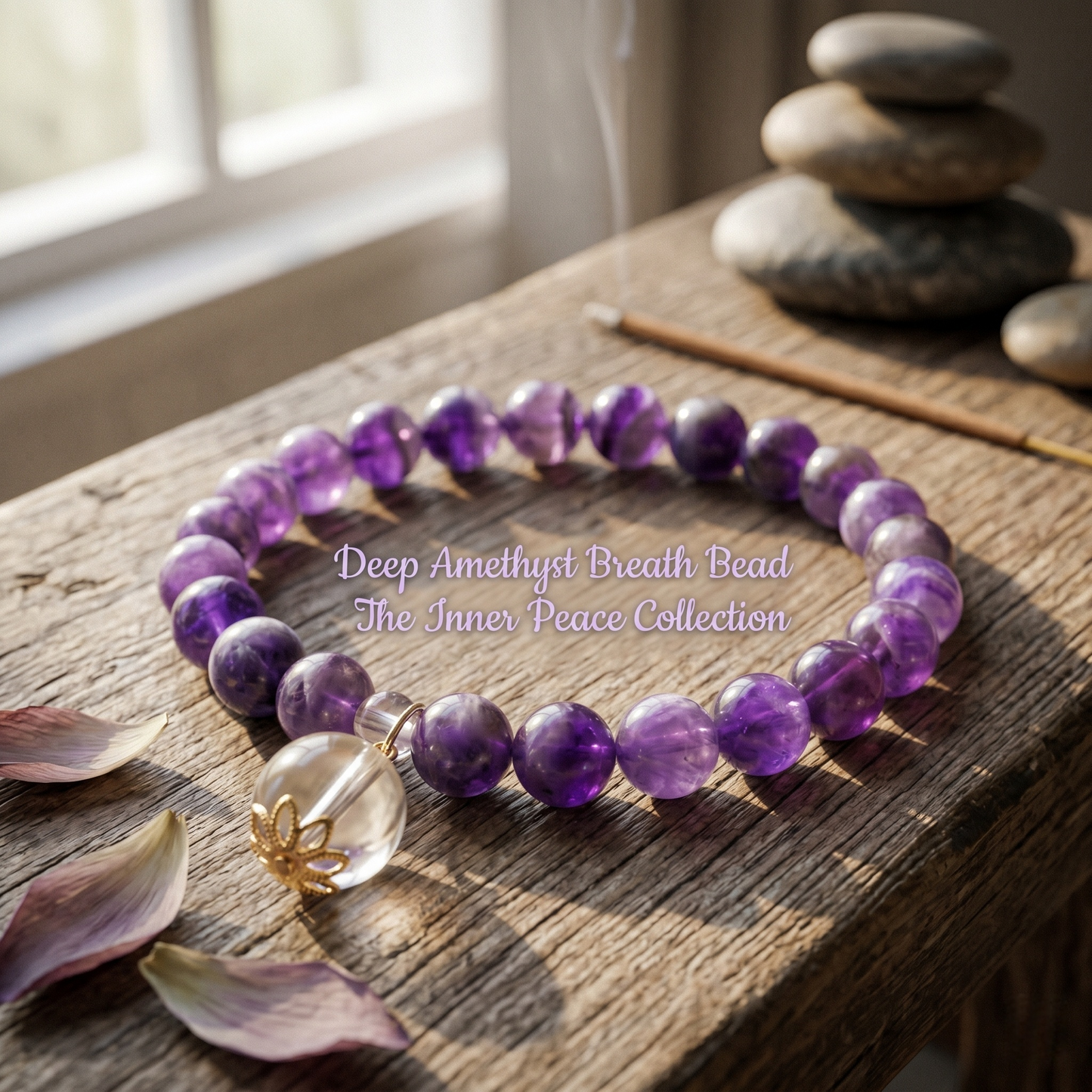 Dreamy Amethyst Breath Bead | The Inner Peace Collection