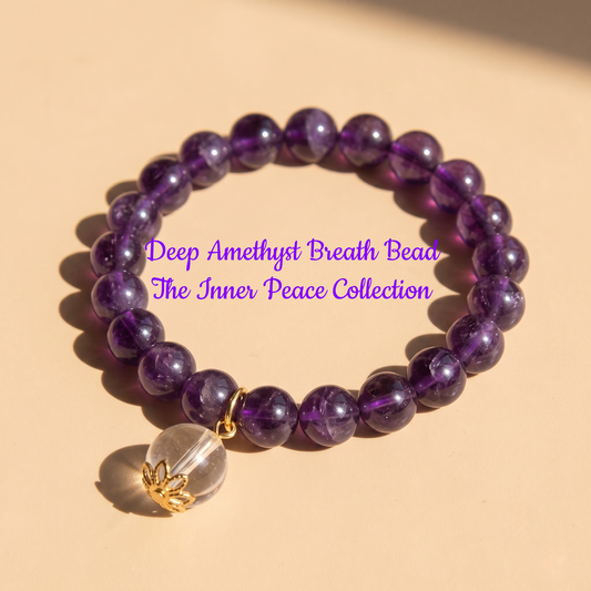 Deep Amethyst Breath Bead | The Inner Peace Collection